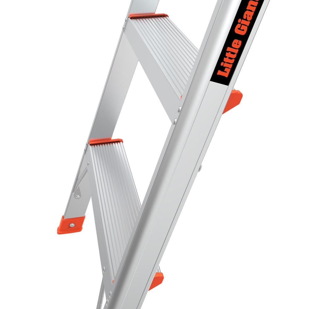 Escalera plataforma Little Giant Ladders Flip-N-Lite M5 de 5 pies (altura de alcance de 9.3 pies) de aluminio Tipo 1A - Capacidad de carga de 300 libras 15273-001