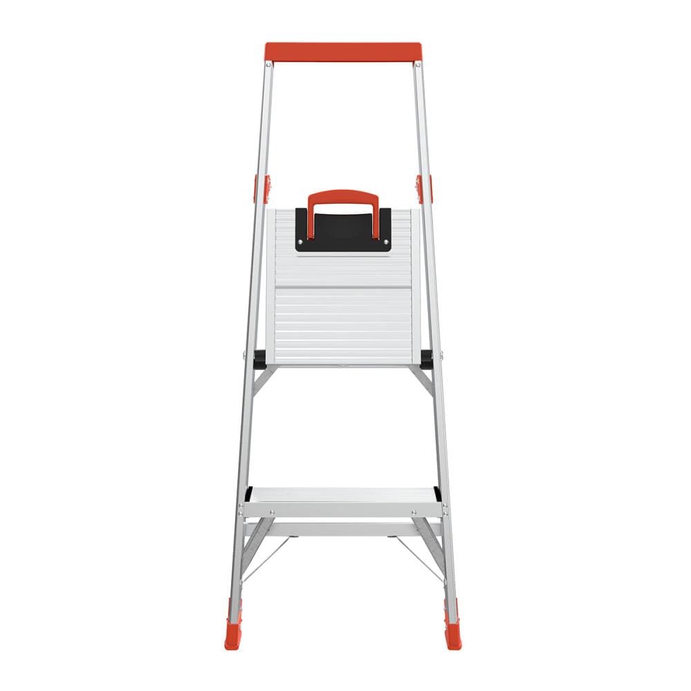 Escalera de plataforma tipo 1A de aluminio de 4 pies (8.3 pies de altura alcanzable) Flip-N-Lite M4 de Little Giant Ladders con capacidad de carga de 300 lbs.