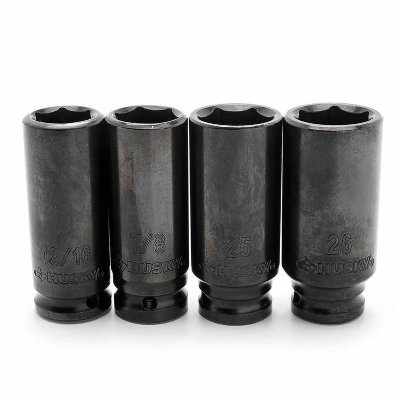 Juego de llaves de impacto SAE/Métricas de 1/2 pulgadas con adaptadores de impacto (70 piezas) - H70IMPSADPT