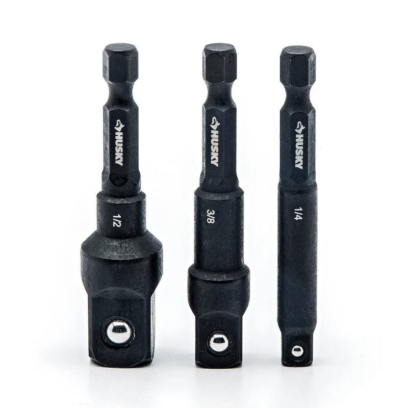 Juego de llaves de impacto SAE/Métricas de 1/2 pulgadas con adaptadores de impacto (70 piezas) - H70IMPSADPT