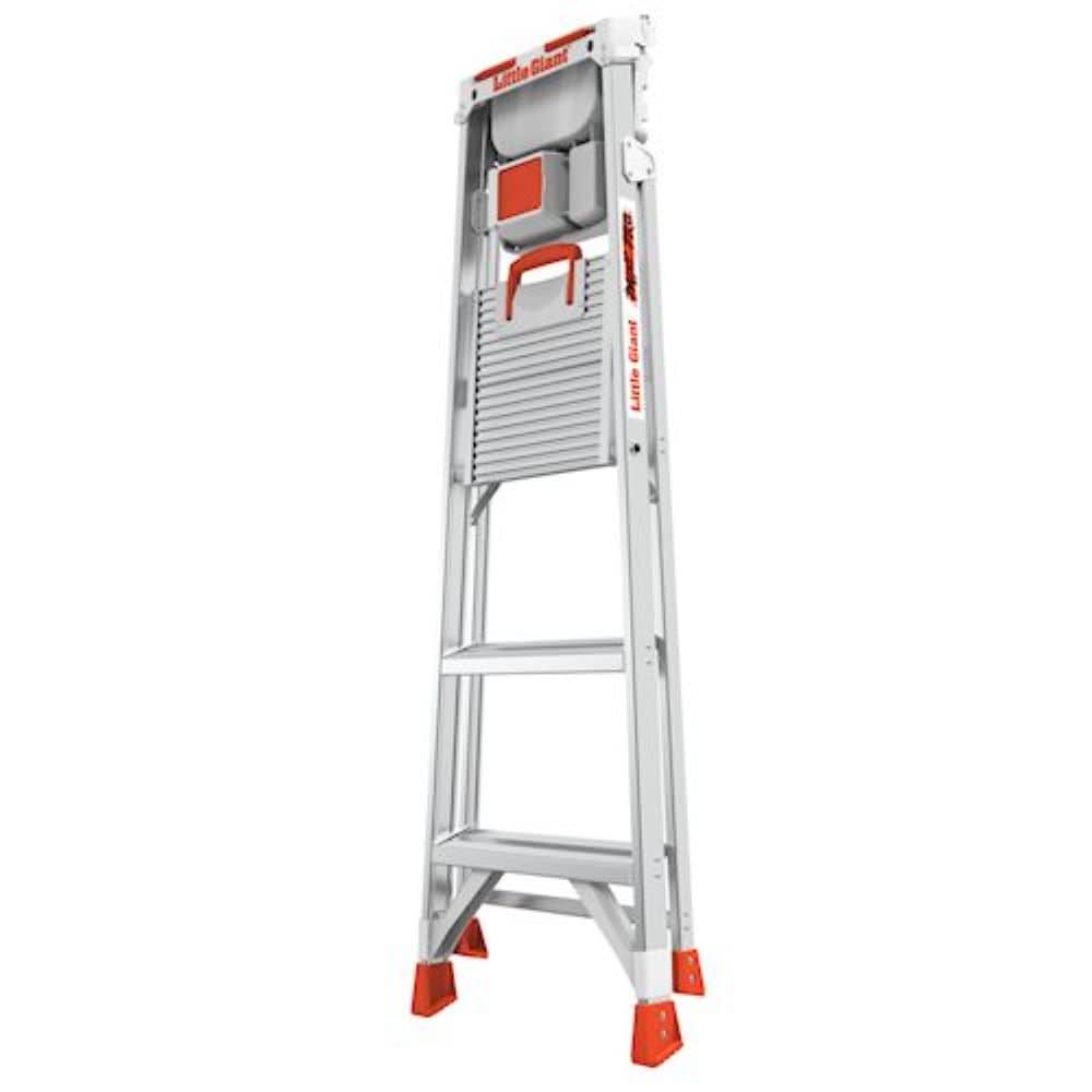 Escalerilla Little Giant Paint Pro de 5 pies (altura de alcance de 9.33 pies) de aluminio Tipo 1AA - Capacidad de carga de 375 lb. Escalera de plataforma 15165-001