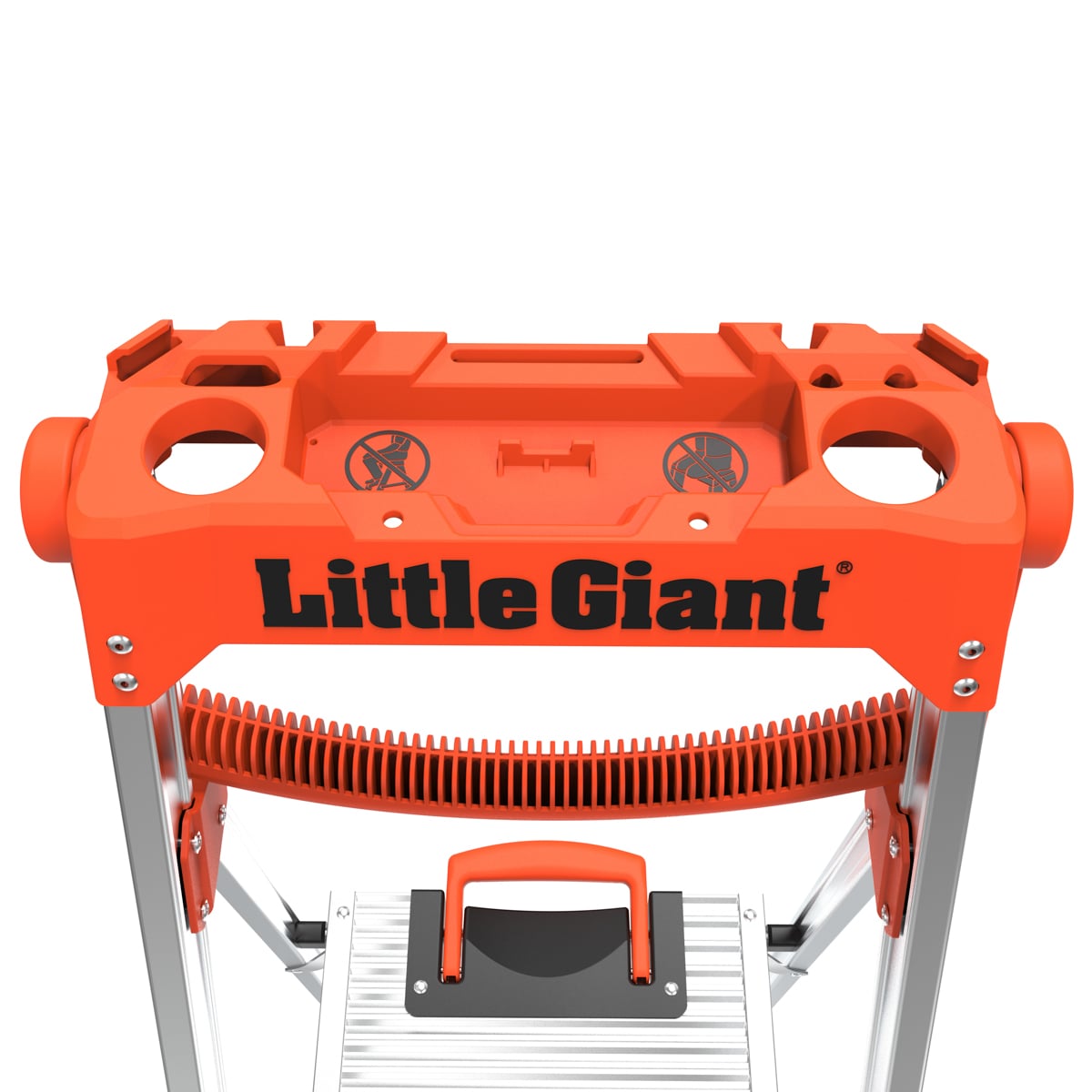 Escalera de aluminio tipo 1AA de Little Giant Ladders Xtra-Lite Plus de 5 pies (altura de alcance de 9.3 pies) con capacidad de carga de 375 libras.