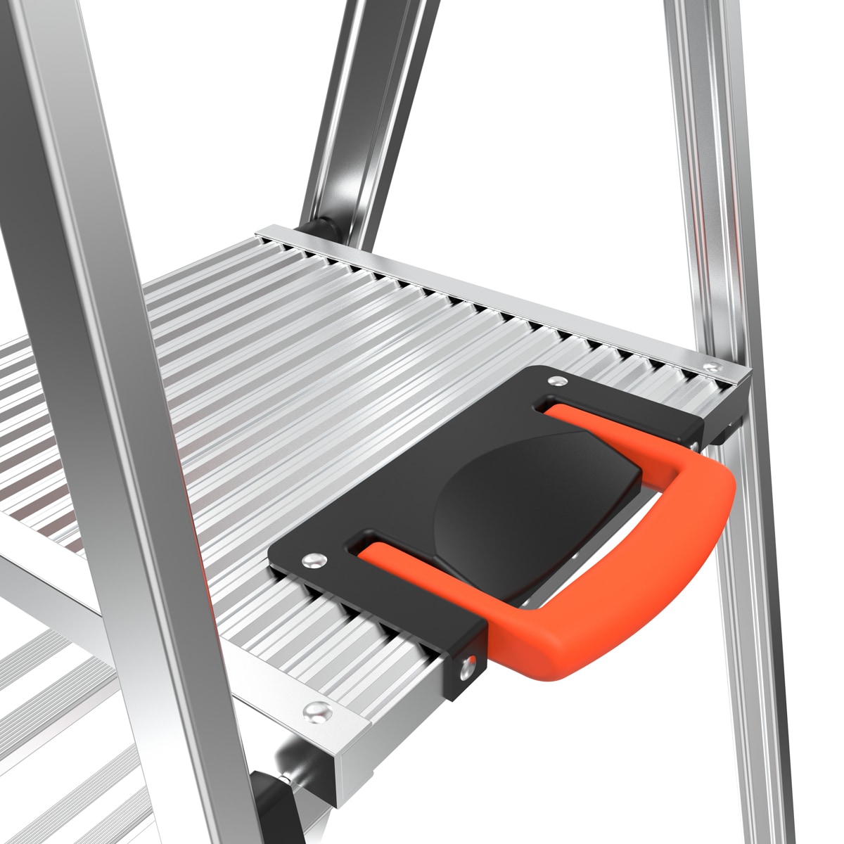 Escalera de aluminio tipo 1AA de Little Giant Ladders Xtra-Lite Plus de 5 pies (altura de alcance de 9.3 pies) con capacidad de carga de 375 libras.