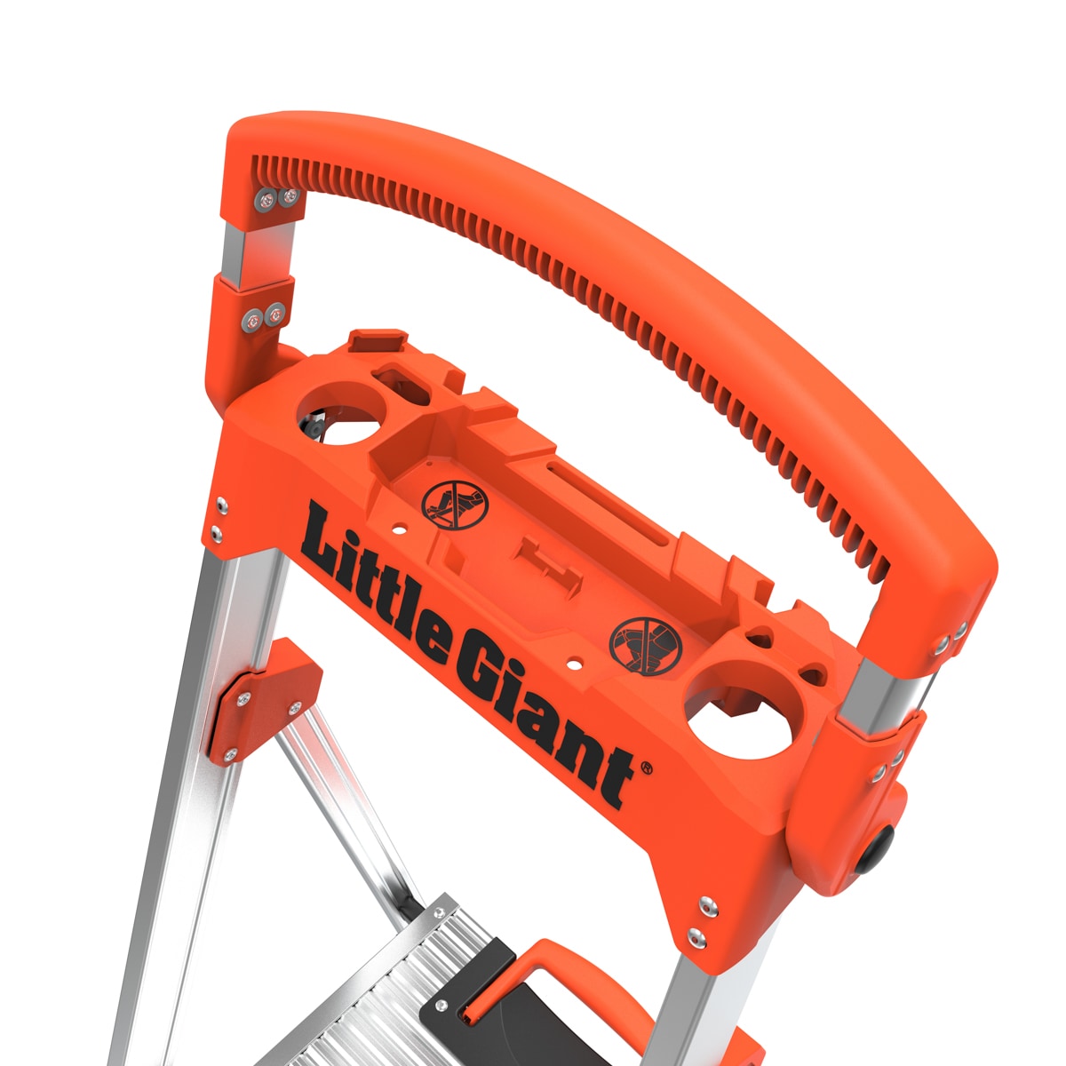 Escalera de aluminio tipo 1AA de Little Giant Ladders Xtra-Lite Plus de 5 pies (altura de alcance de 9.3 pies) con capacidad de carga de 375 libras.