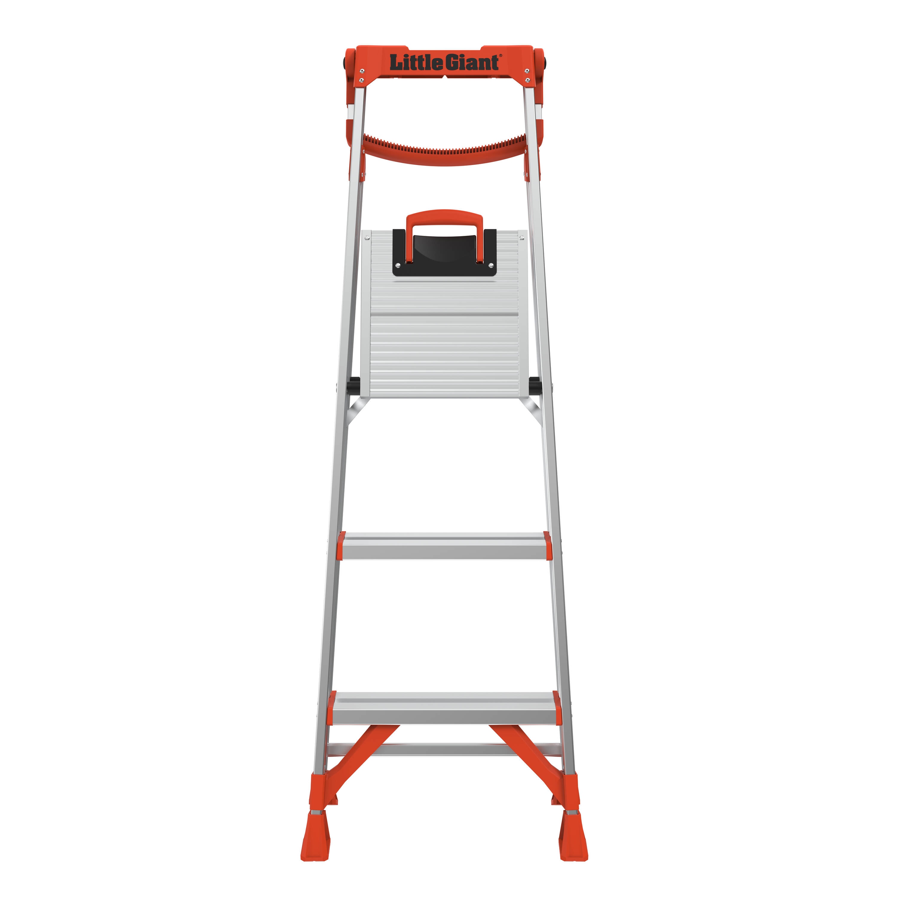 Escalera de aluminio tipo 1AA de Little Giant Ladders Xtra-Lite Plus de 5 pies (altura de alcance de 9.3 pies) con capacidad de carga de 375 libras.