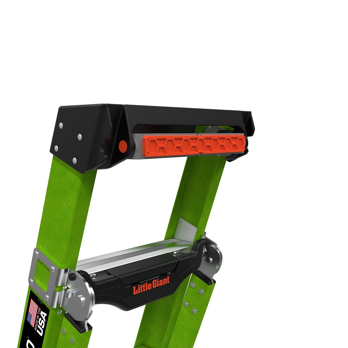 Escalera King Kombo 2.0 Pro M6 de Little Giant Ladders de 3 en 1, 6 pies (altura de alcance de 13.1 pies) de Fibra de Vidrio Tipo 1AA - Capacidad de carga de 375 libras. Escalón 13906-002