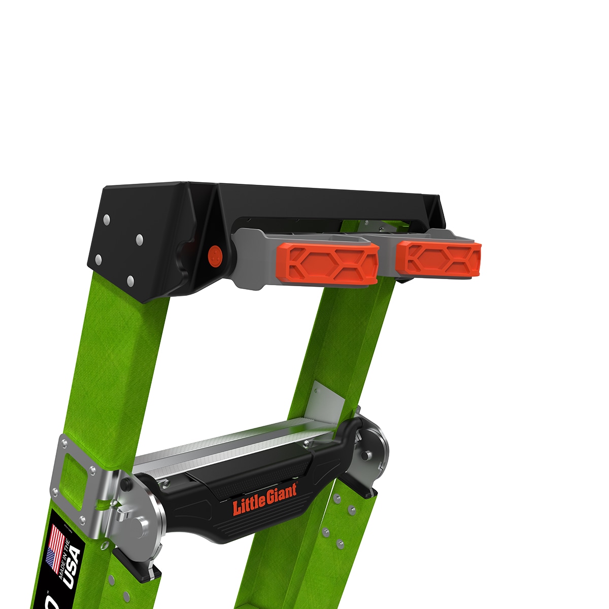 Escalera King Kombo 2.0 Pro M6 de Little Giant Ladders de 3 en 1, 6 pies (altura de alcance de 13.1 pies) de Fibra de Vidrio Tipo 1AA - Capacidad de carga de 375 libras. Escalón 13906-002