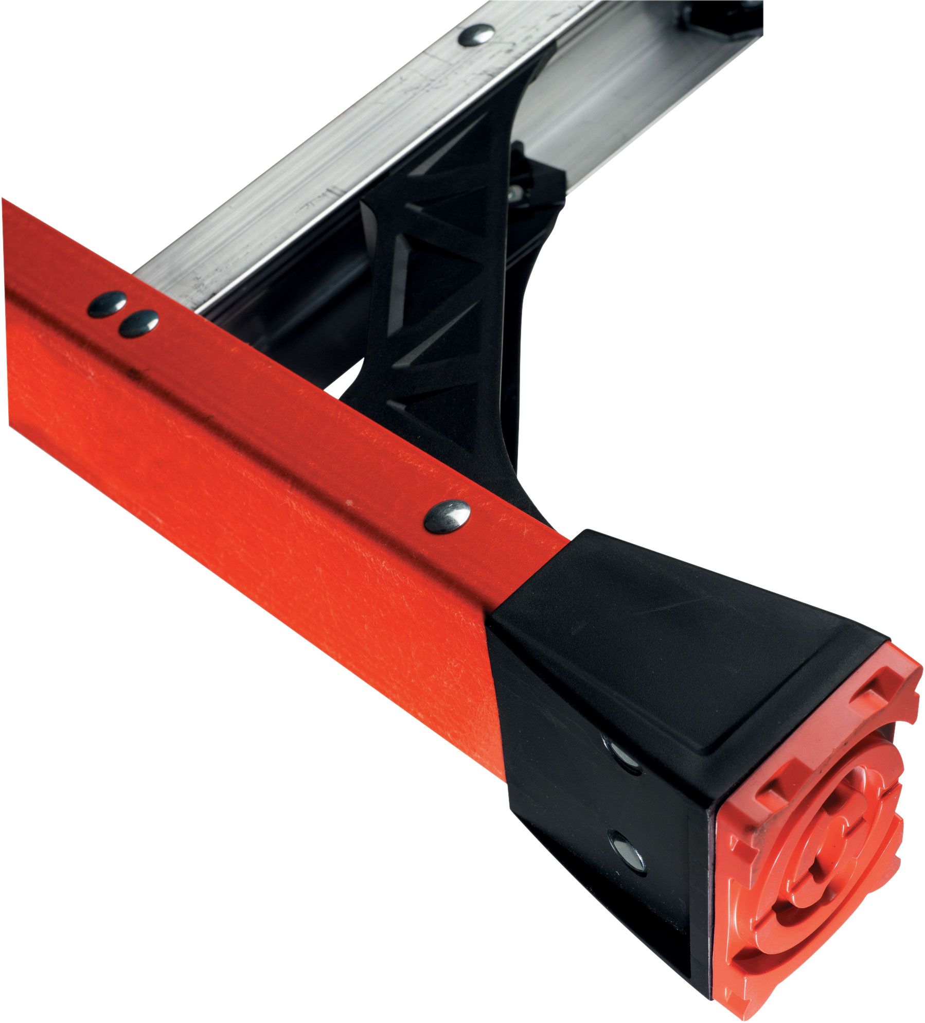 Escalera de plataforma fibra de vidrio de 12 pies (altura de alcance de 16 pies) Tipo 1A con capacidad de carga de 300 lbs. Modelo PDIA10