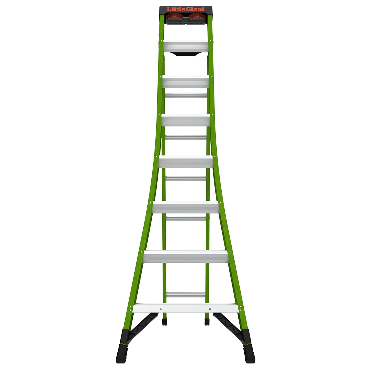 Escalera tipo 1AA de fibra de vidrio King Kombo 2.0 Pro M8 3 en 1 de Little Giant Ladders, 8 pies (altura máxima de 17.2 pies) con capacidad de carga de 375 libras. ¡La solución perfecta para todas tus necesidades de escalada!