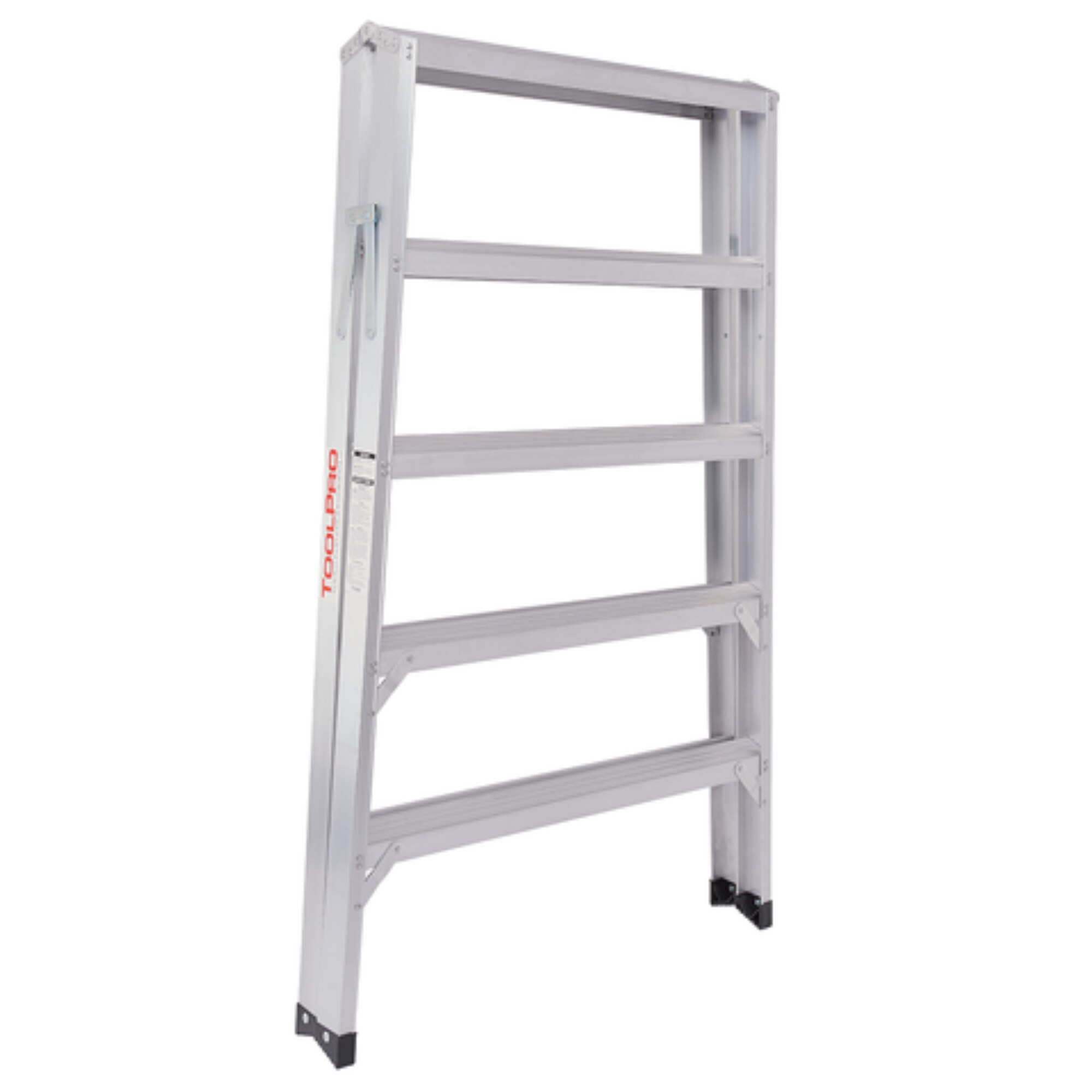 Escalera de aluminio tipo 1A de 5 pies (altura máxima de alcance de 5 pies) ToolPro - Capacidad de carga de 300 lb. PT20325
