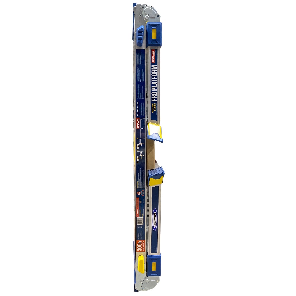 Plataforma de trabajo Werner Pro Linking de Aluminio de 1.7 pies de alto x 3.9 pies de largo con capacidad de 300 libras - Modelo AP-2030L-MP2