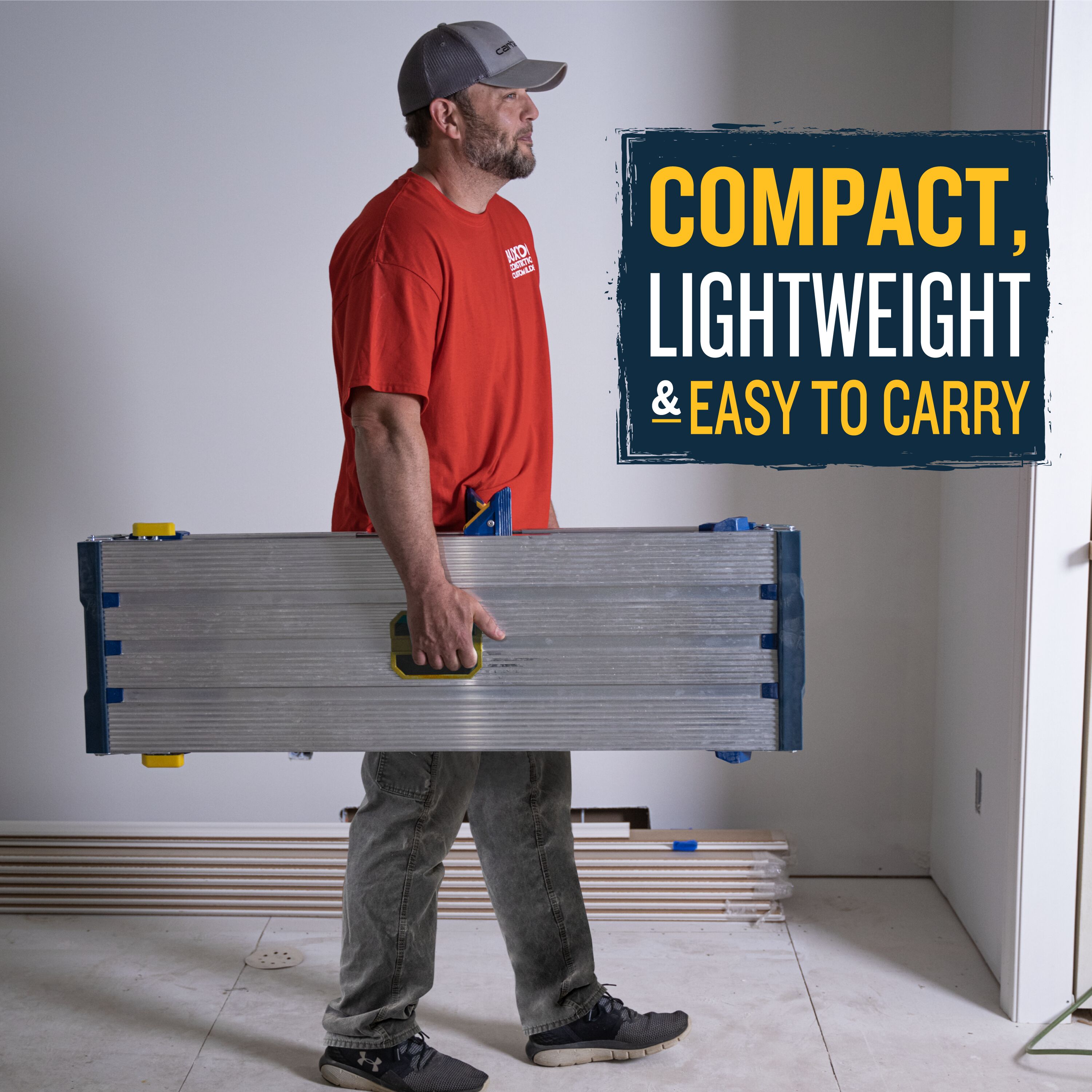 Plataforma de trabajo Werner Pro Linking de Aluminio de 1.7 pies de alto x 3.9 pies de largo con capacidad de 300 libras - Modelo AP-2030L-MP2