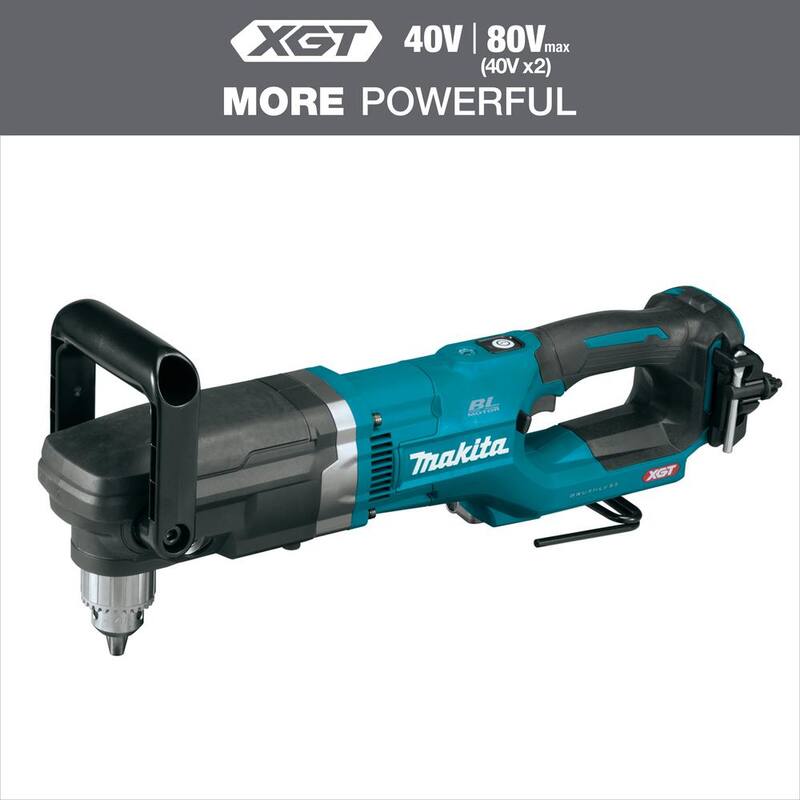 Makita Taladro angular inalámbrico sin escobillas de 1/2 pulgadas 40V máx XGT (solo herramienta) - GAD01Z