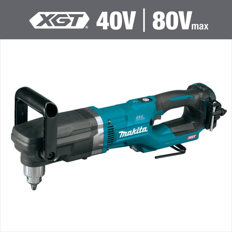 Makita Taladro angular inalámbrico sin escobillas de 1/2 pulgadas 40V máx XGT (solo herramienta) - GAD01Z