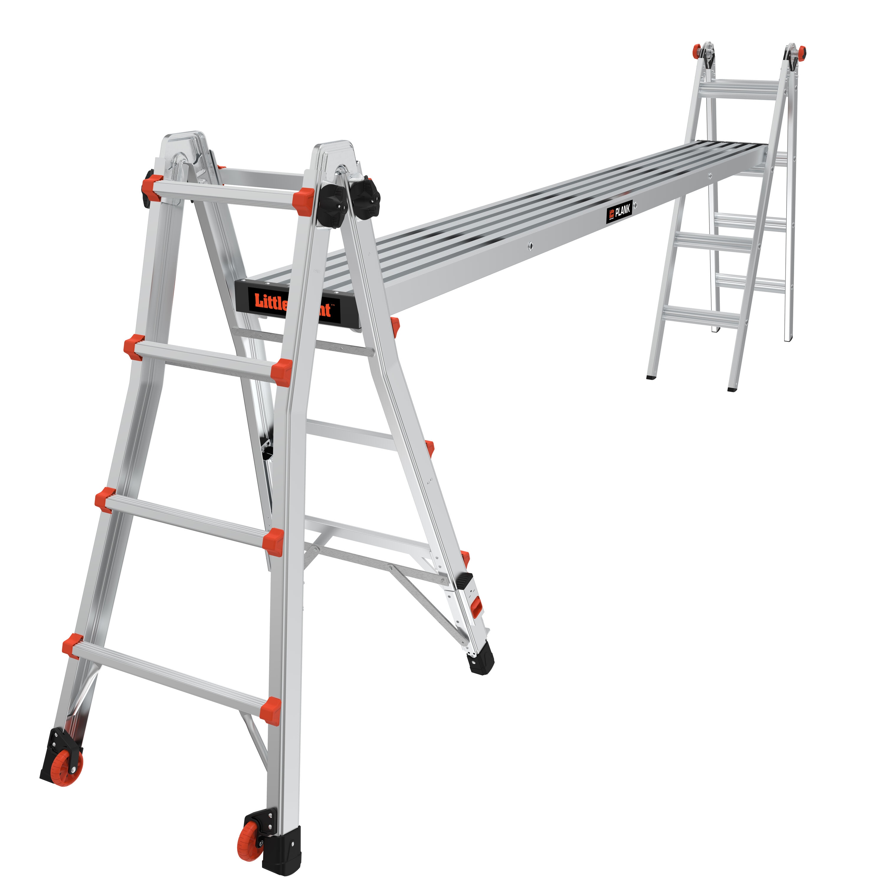 Banco de trabajo de aluminio Little Giant Ladders de 3 pulgadas de alto por 121 pulgadas de largo