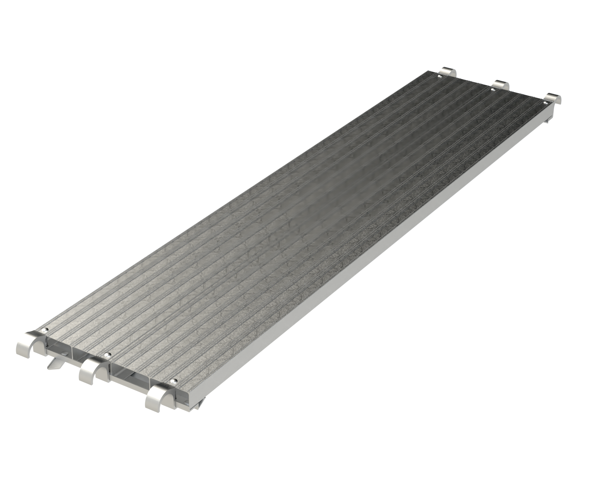 Construcción de Marcos de Aluminio 0.26 Pies de Alto x 7 Pies de Largo Capacidad de 250 libras Tablón de Andamio WBAA197B+BFL