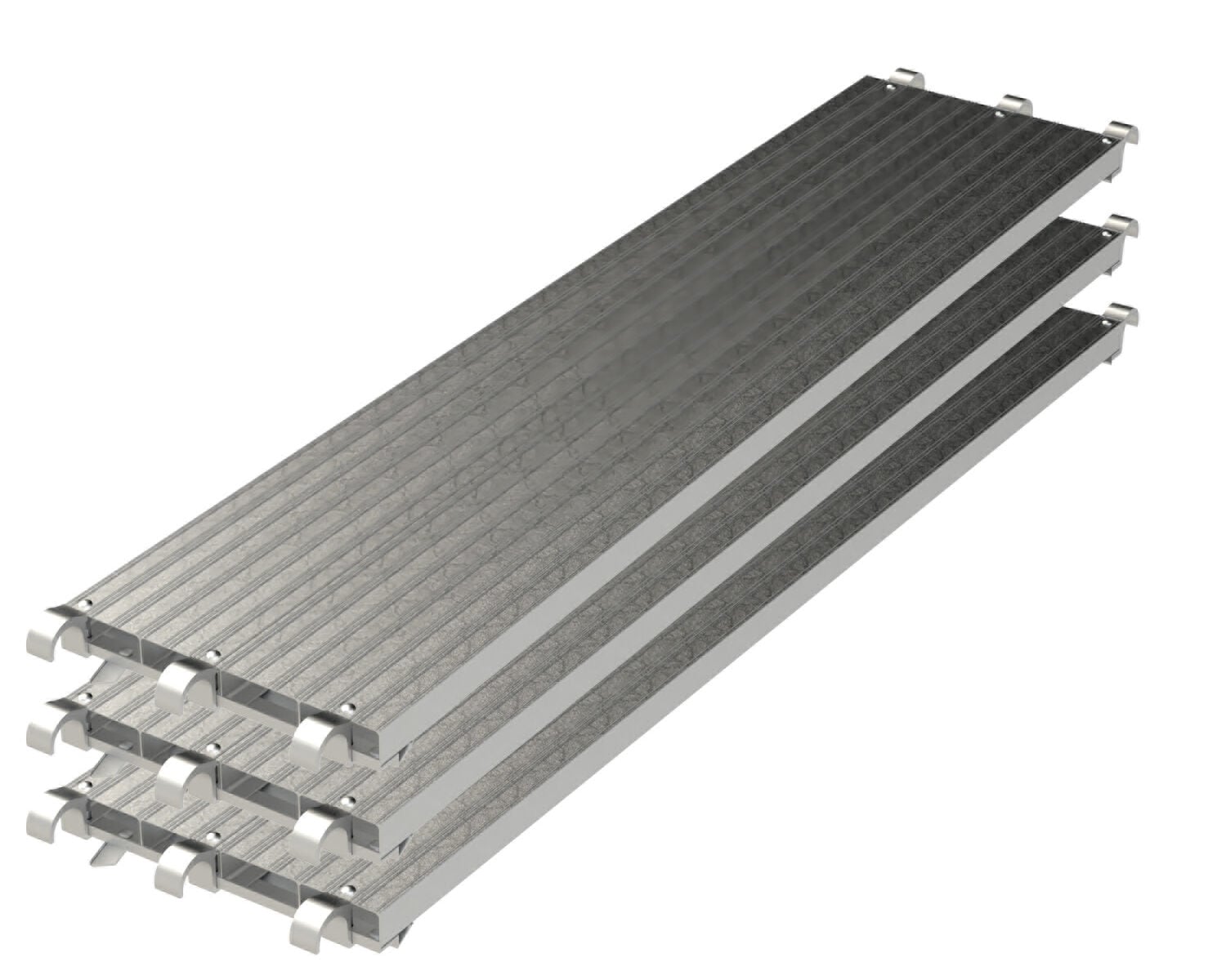 Construcción de Marcos de Aluminio 0.26 Pies de Alto x 7 Pies de Largo Capacidad de 250 libras Tablón de Andamio WBAA197B+BFL