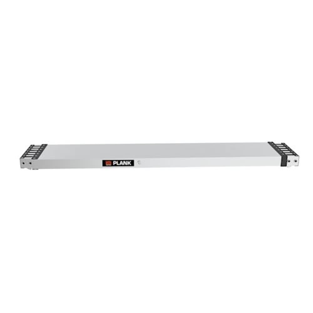 Tablón para escalera ajustable Little Giant de aluminio 0.33 pies de alto x 9 pies de largo con capacidad de 500 libras. Tabla de andamio 11069.