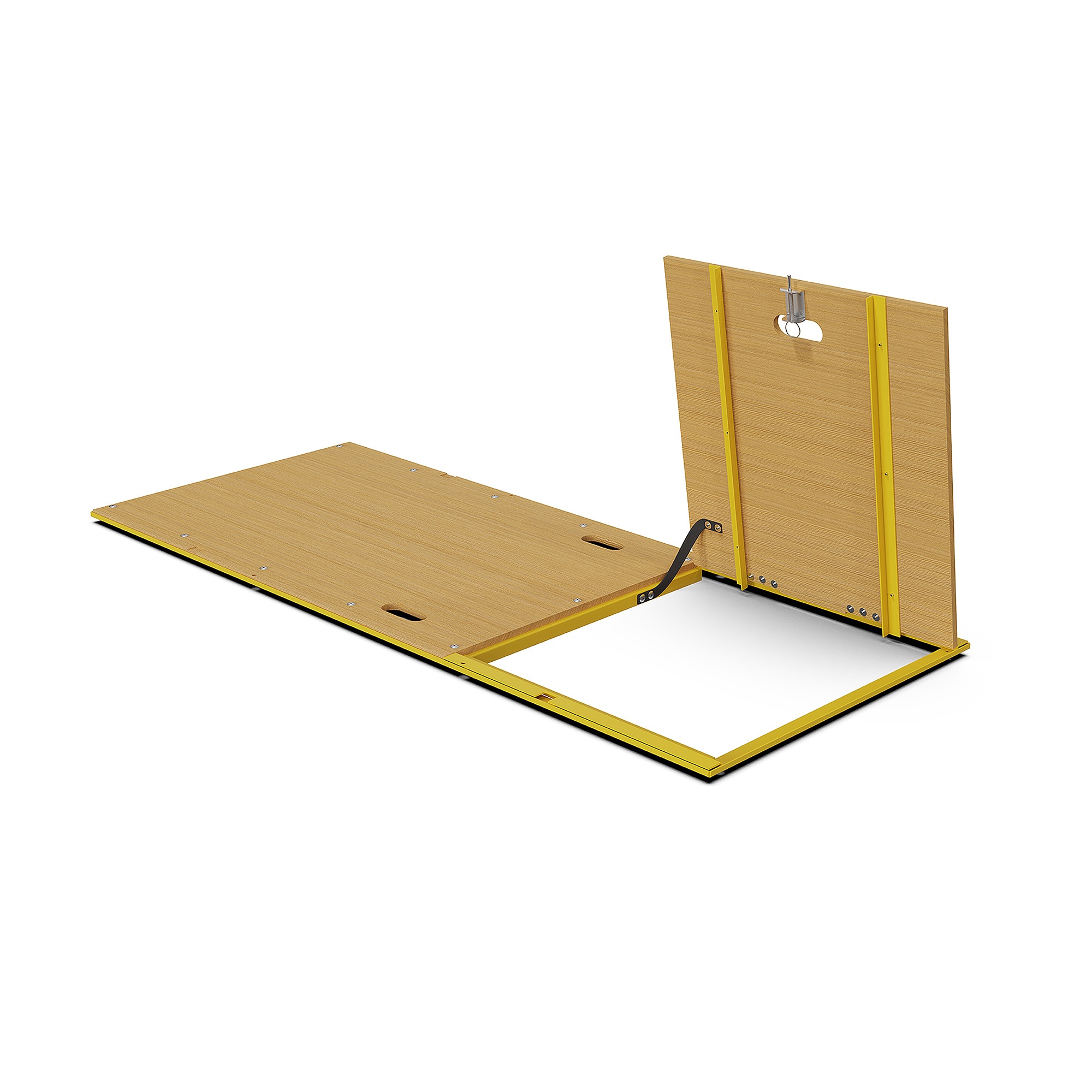 Plataforma ScaffoldMart con Trampilla de Acero 0.14 Pies de Altura y Capacidad de 1000 lbs. Andamio tipo Baker MF379HATCH