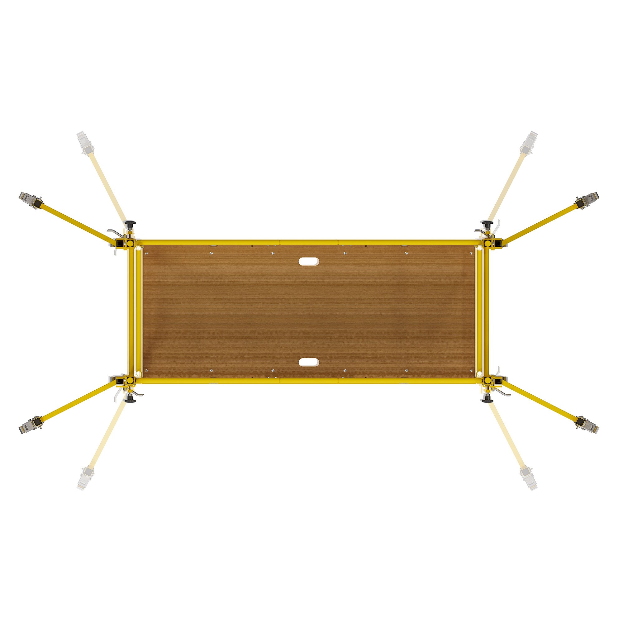 Estacas de acero para andamio 1.5 pies de altura x capacidad de 1000 libras - Andamio Baker MFOUTR18ASET4