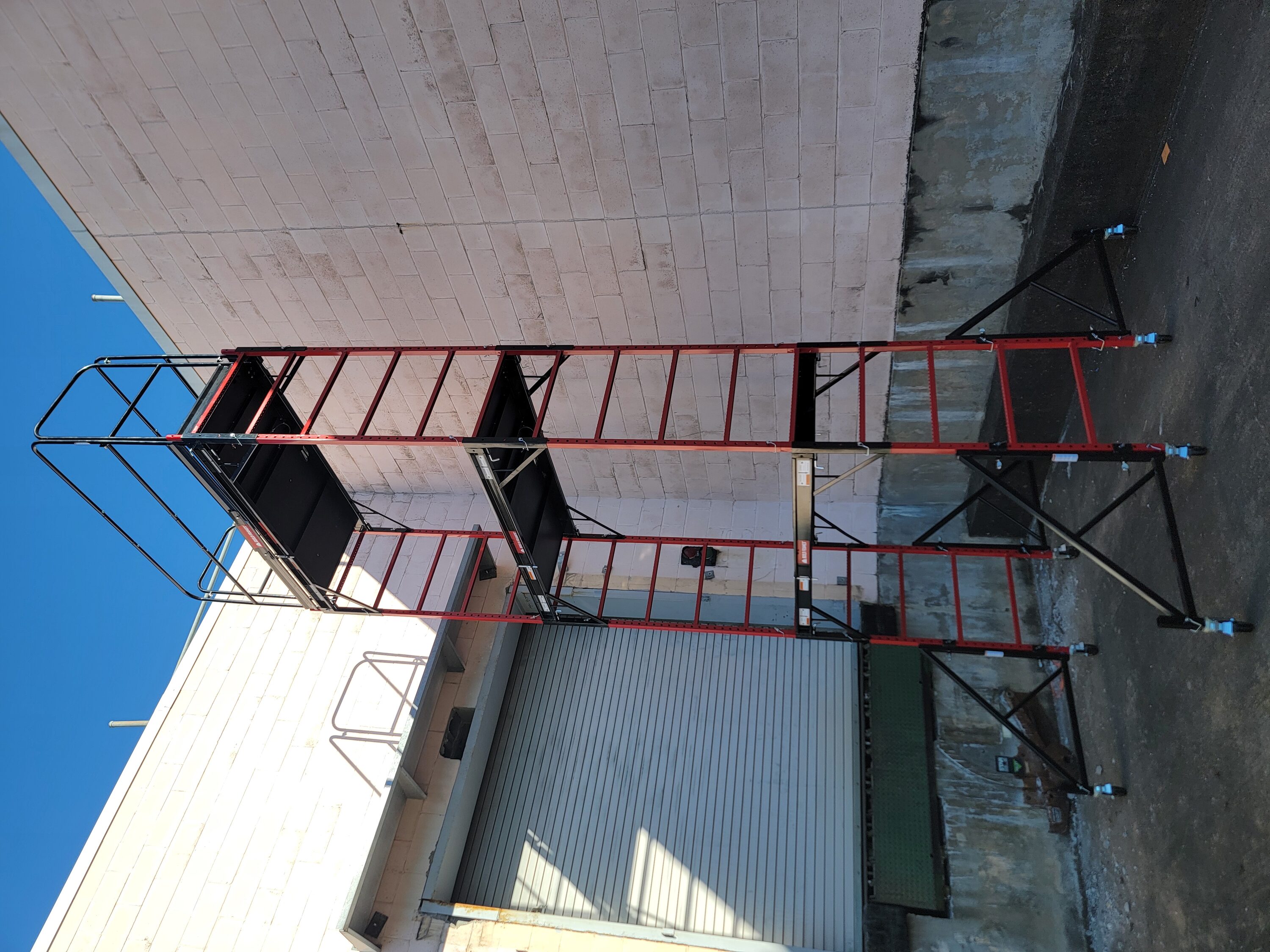Estructura de acero para construcción 20 pies de altura x 2.16 pies de largo Capacidad de 1100 libras Andamio tipo panadero MPISUST+BFL