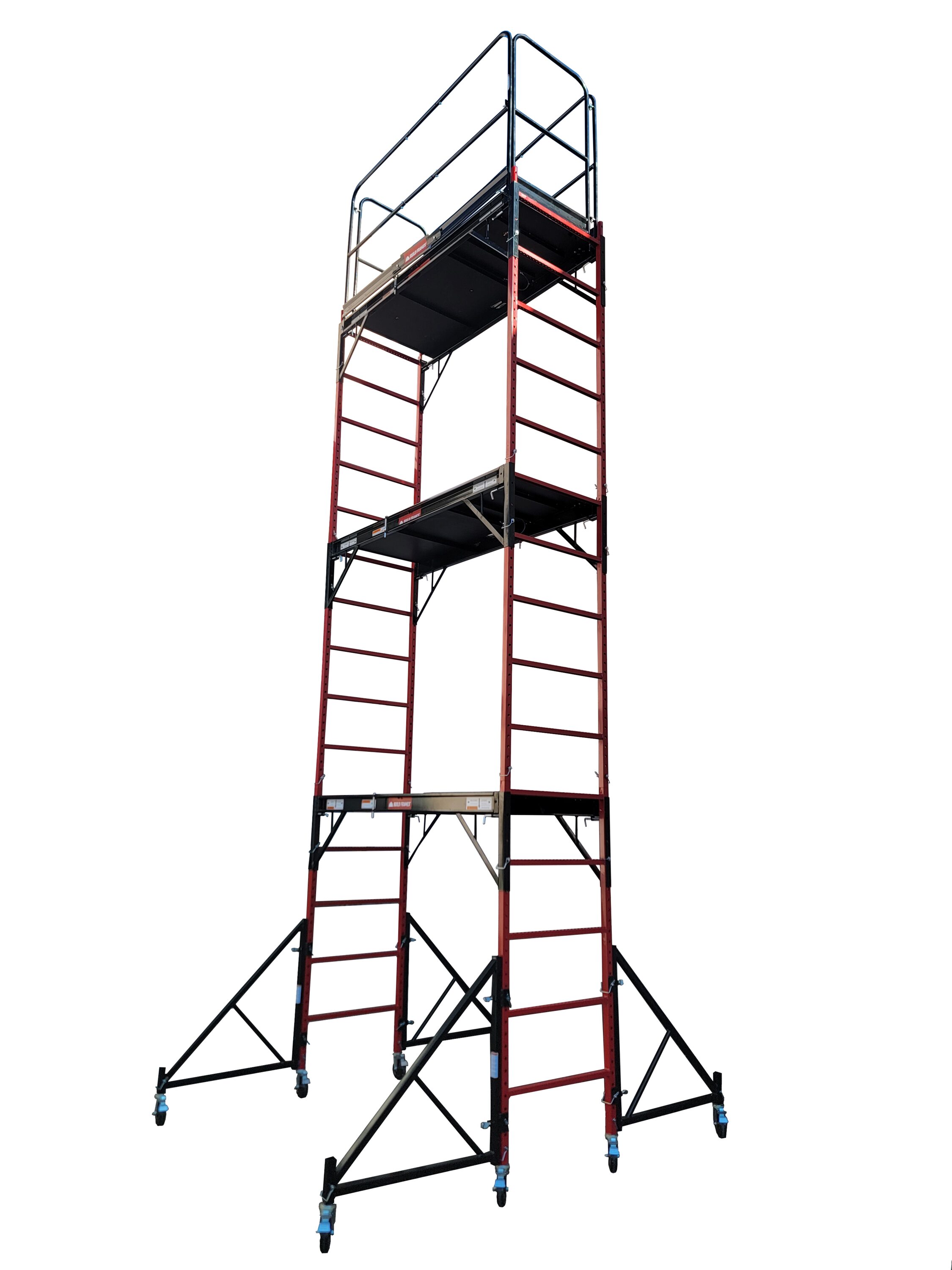 Estructura de acero para construcción 20 pies de altura x 2.16 pies de largo Capacidad de 1100 libras Andamio tipo panadero MPISUST+BFL