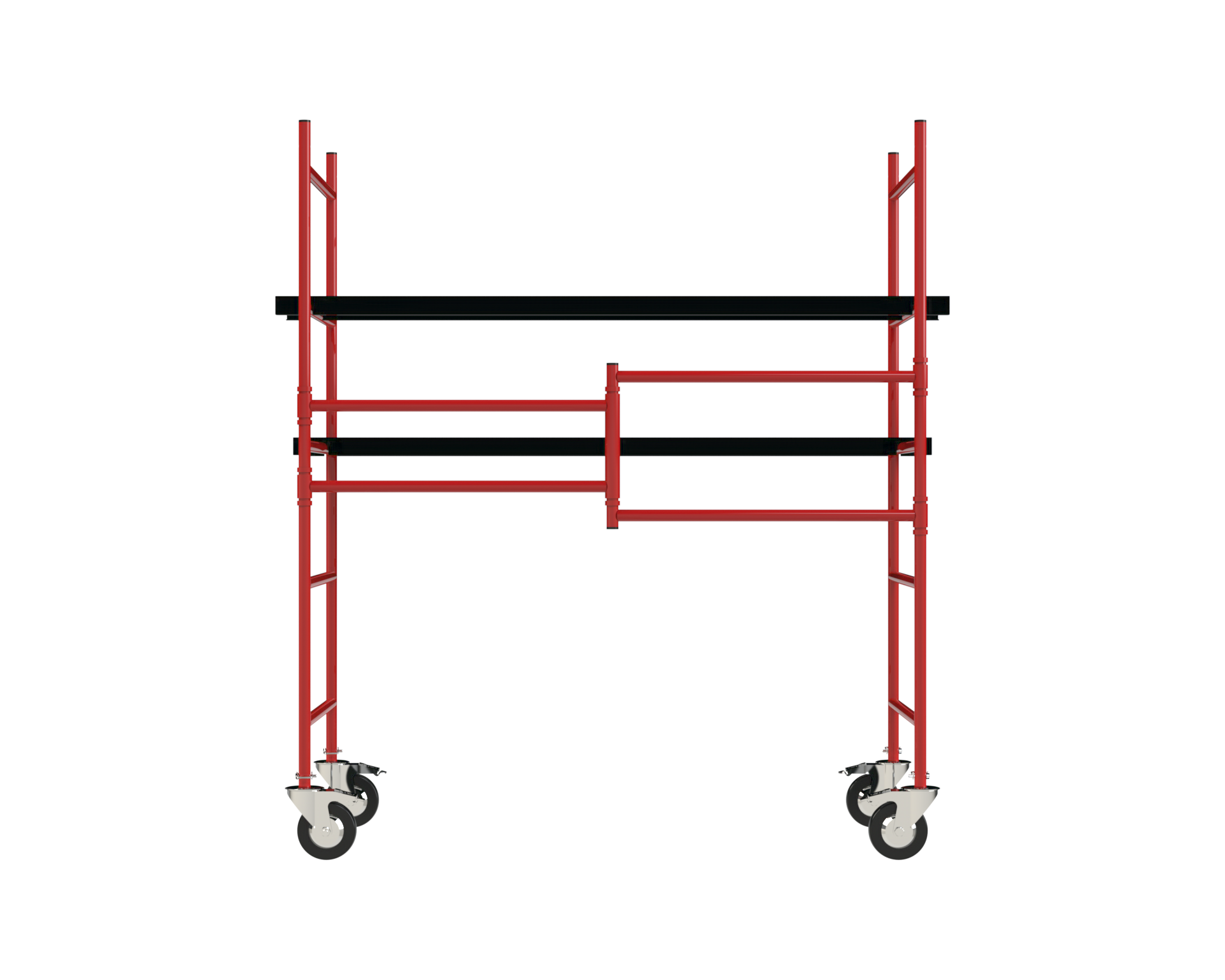 Andamio móvil de acero ajustable con marco de construcción 5.12 pies de alto x 3.65 pies de largo, capacidad de 900 lbs. - Andamio de panadero