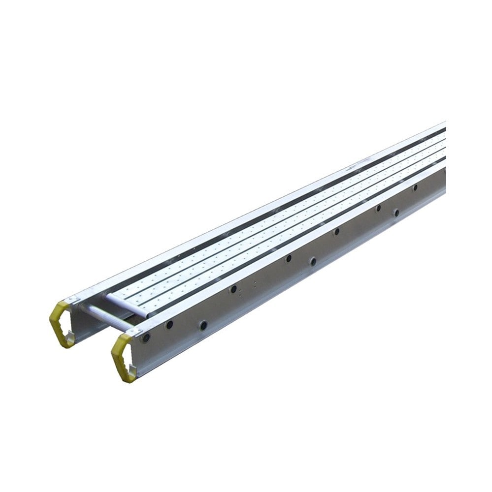 Tablón de andamio de aluminio de 0.5 pies de alto x 20 pies de largo con capacidad de carga de 500.0 libras Werner 2420