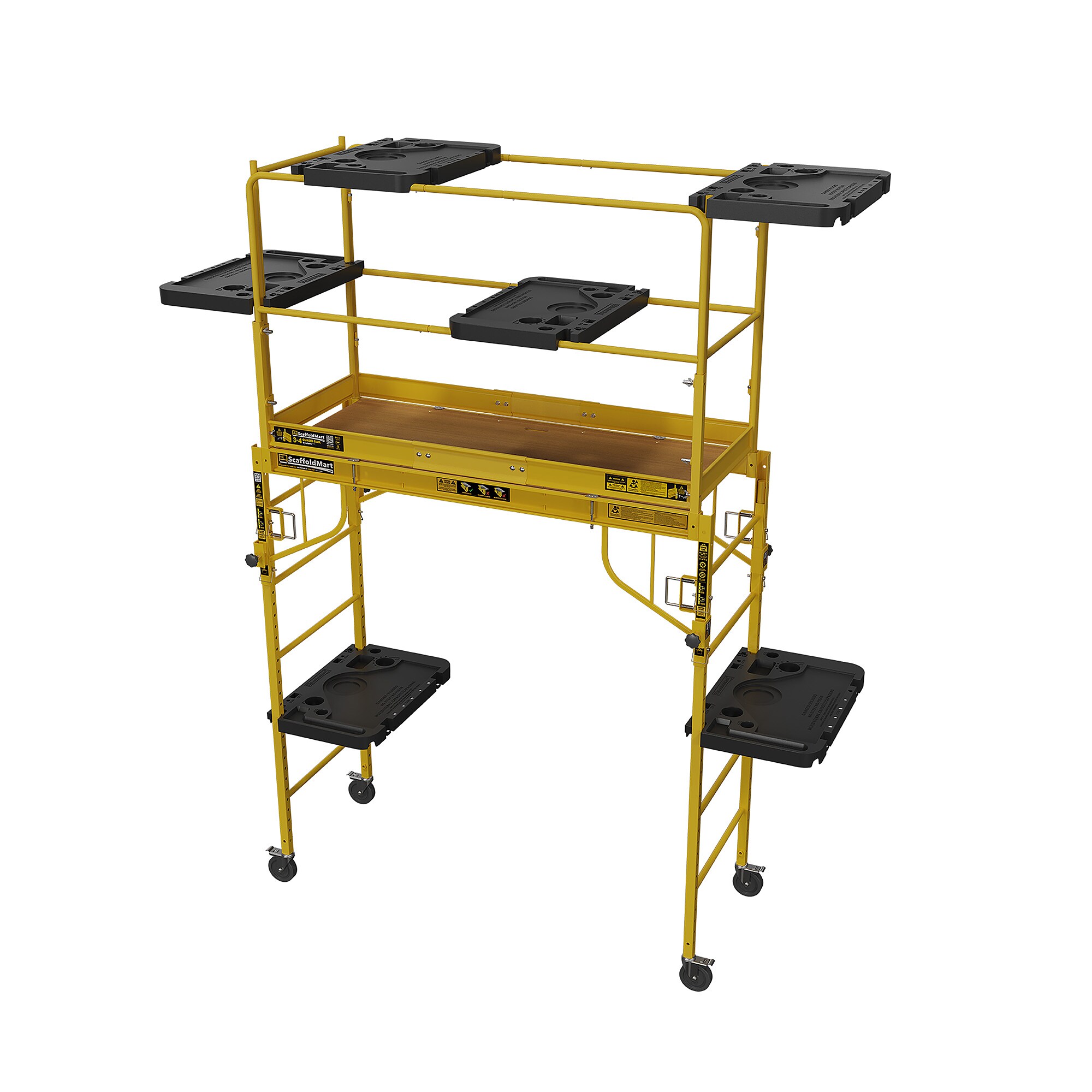 Repisa de herramientas para andamios de plástico con capacidad de 35 libras y 0.2 pies de altura para andamio Baker MFTSHELF