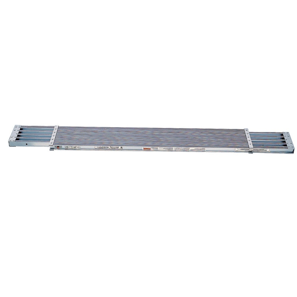 Plataforma de aluminio Werner de 2.5 pies de altura x 6 pies de largo con capacidad de 250.0 lbs. Modelo PA206.
