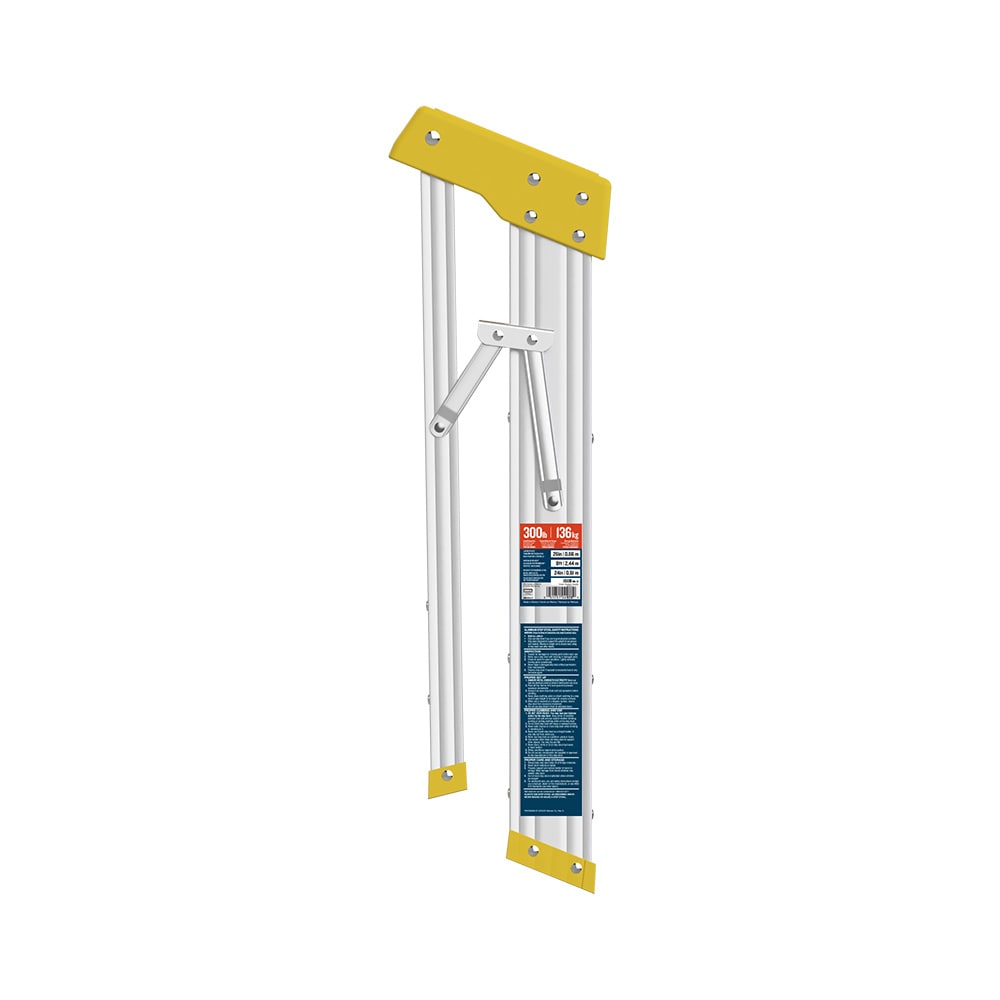Escalera de aluminio tipo 1A Werner 150B de 2 pies (altura de alcance de 8 pies) con capacidad de carga de 300 libras.