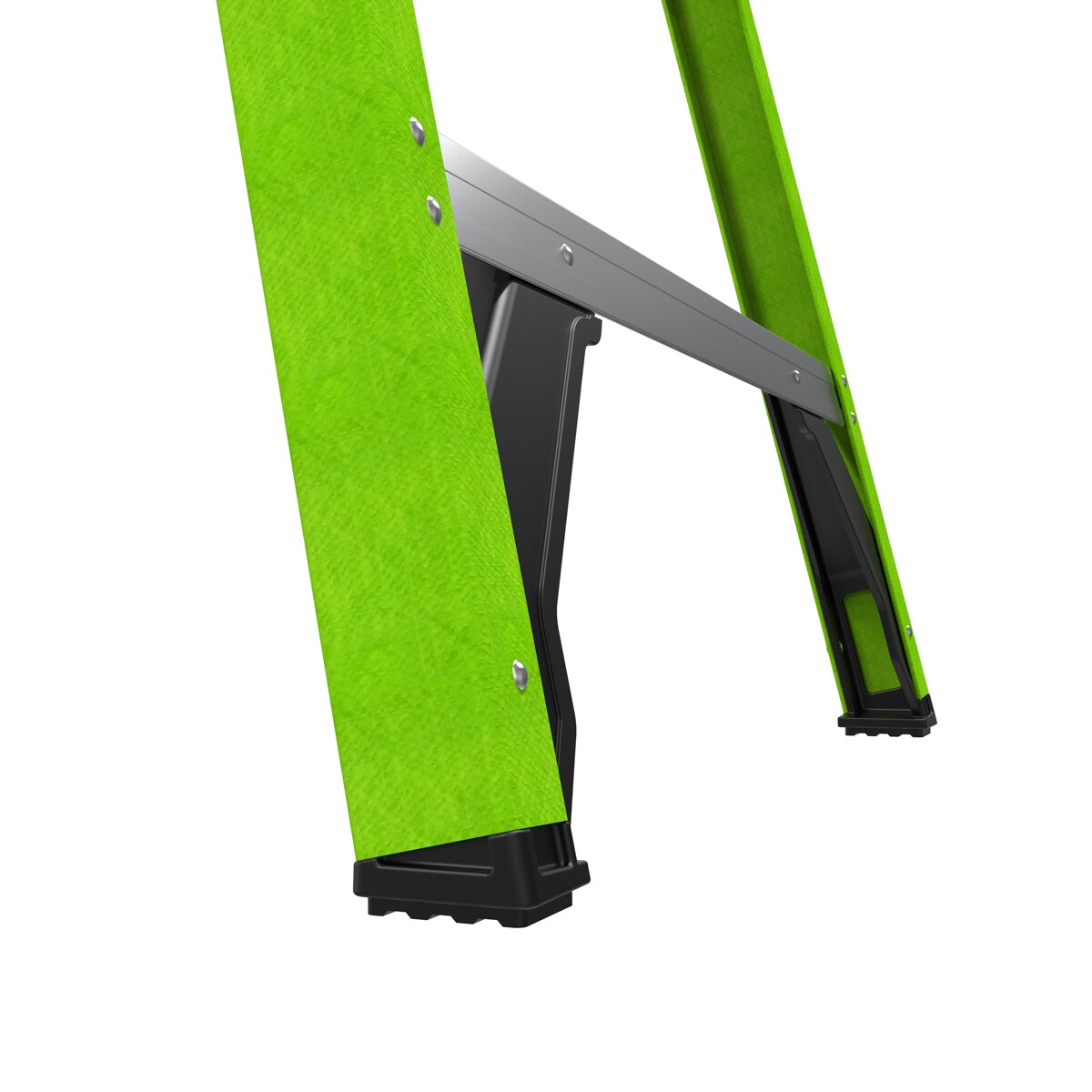 Escalera de tijera de fibra de vidrio de 6 pies (altura de alcance de 10.4 pies) Little Giant Ladders A-Force, capacidad de carga de 250 libras, modelo 15766-002.