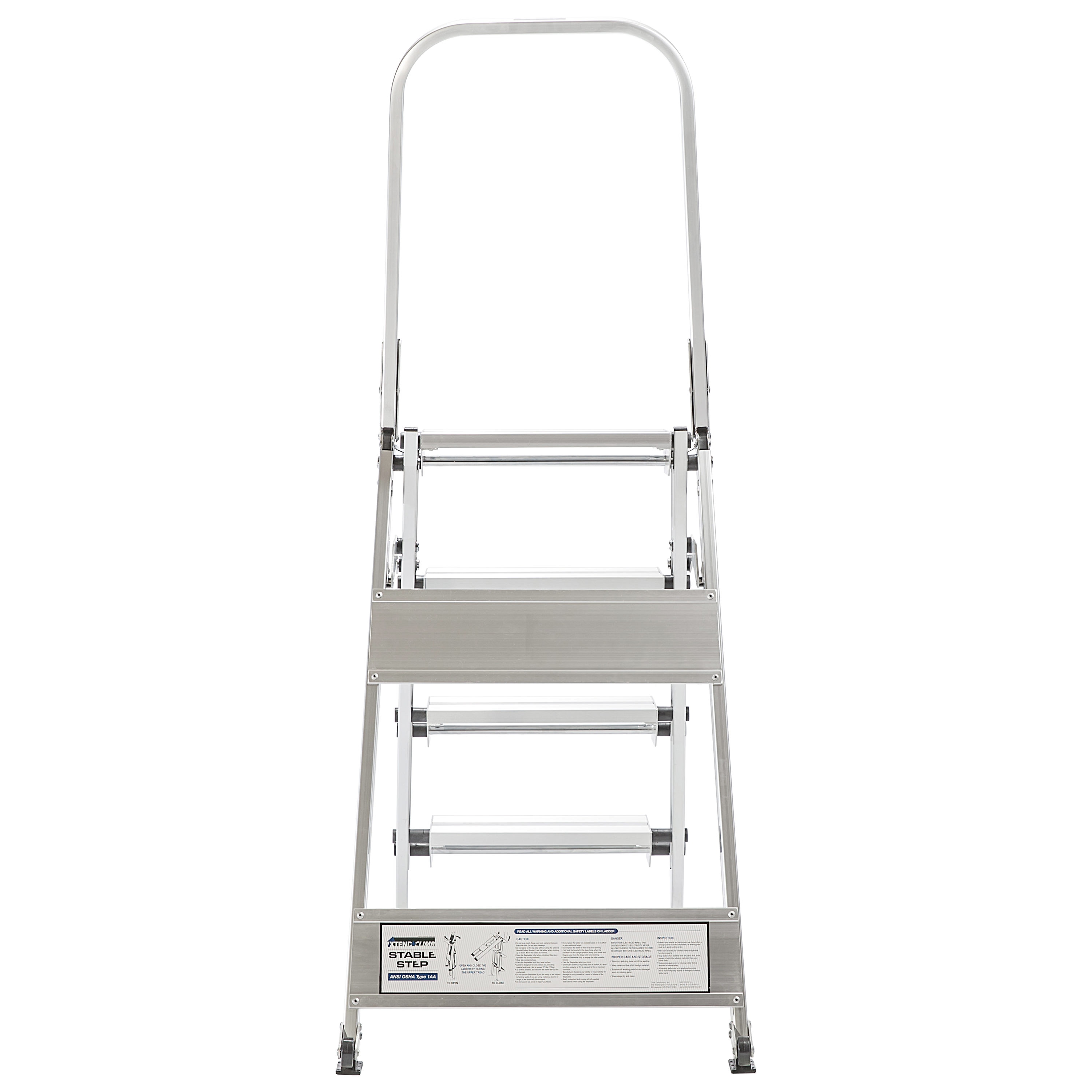 Escalera de aluminio tipo 1AA Xtend+Climb certificada por ANSI de 4.6 pies (10.5 pies de altura) - Capacidad de carga de 375 lb. Peso de la escalera de tipo WT4.