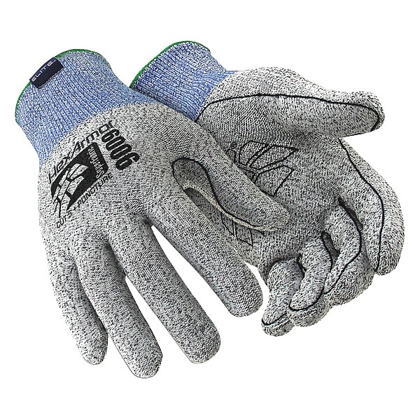 Guantes resistentes a cortes Hexarmor, Nivel de corte A7, calibre 13, Gris, XL - 9009-XL (10)