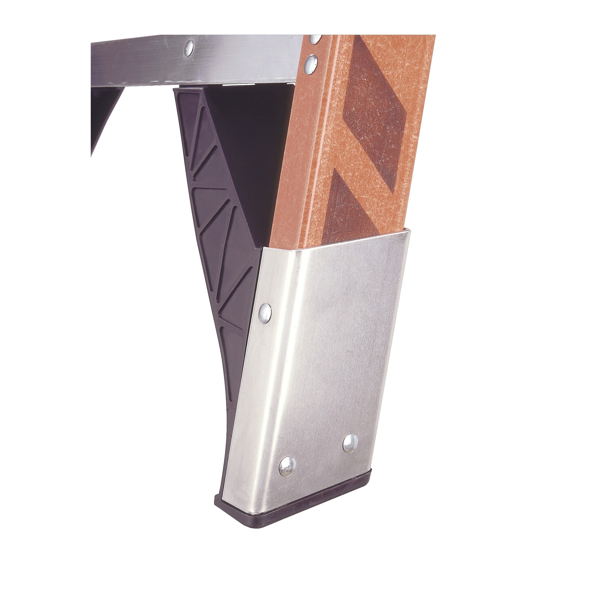 Escalera de fibra de vidrio Tipo 1A Werner T7400 de 18 pies (22 pies de altura alcanzable) con capacidad de carga de 300 lb. Modelo T7418