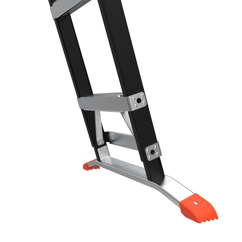 Escalera telescópica de fibra de vidrio Little Giant Ladders Select Step M6 de 10 pies (altura de alcance de 14.1 pies) tipo 1AA, con capacidad de carga de 375 libras - Modelo 15131-001.