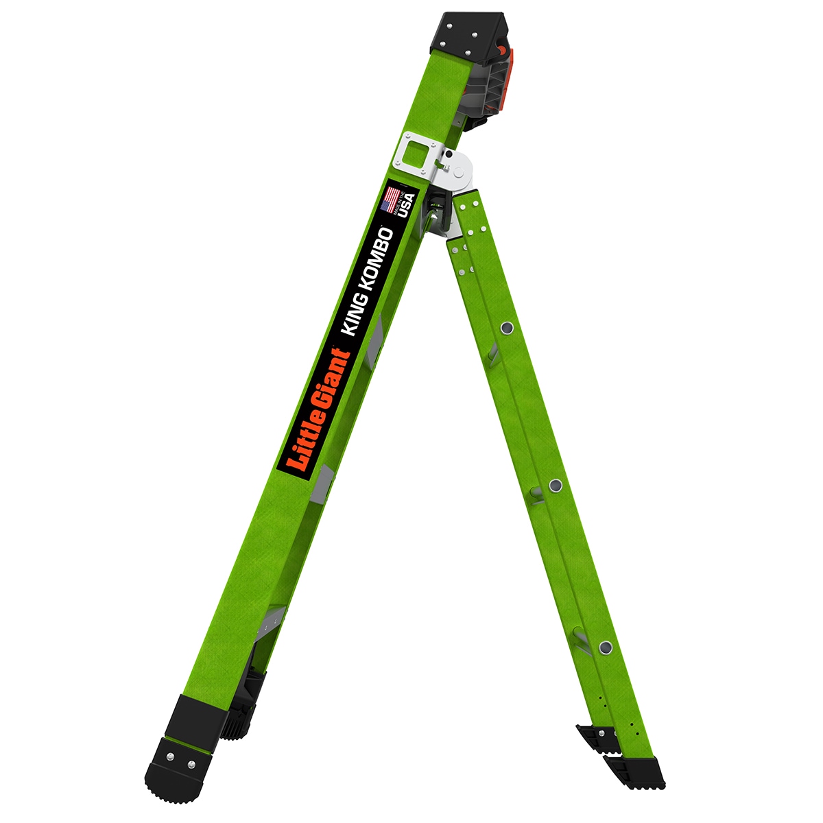 Escalera King Kombo 2.0 3 en 1 de 1.5 m (3.5 m de altura máxima) de fibra de vidrio Tipo 1AA con capacidad de carga de 170 kg.