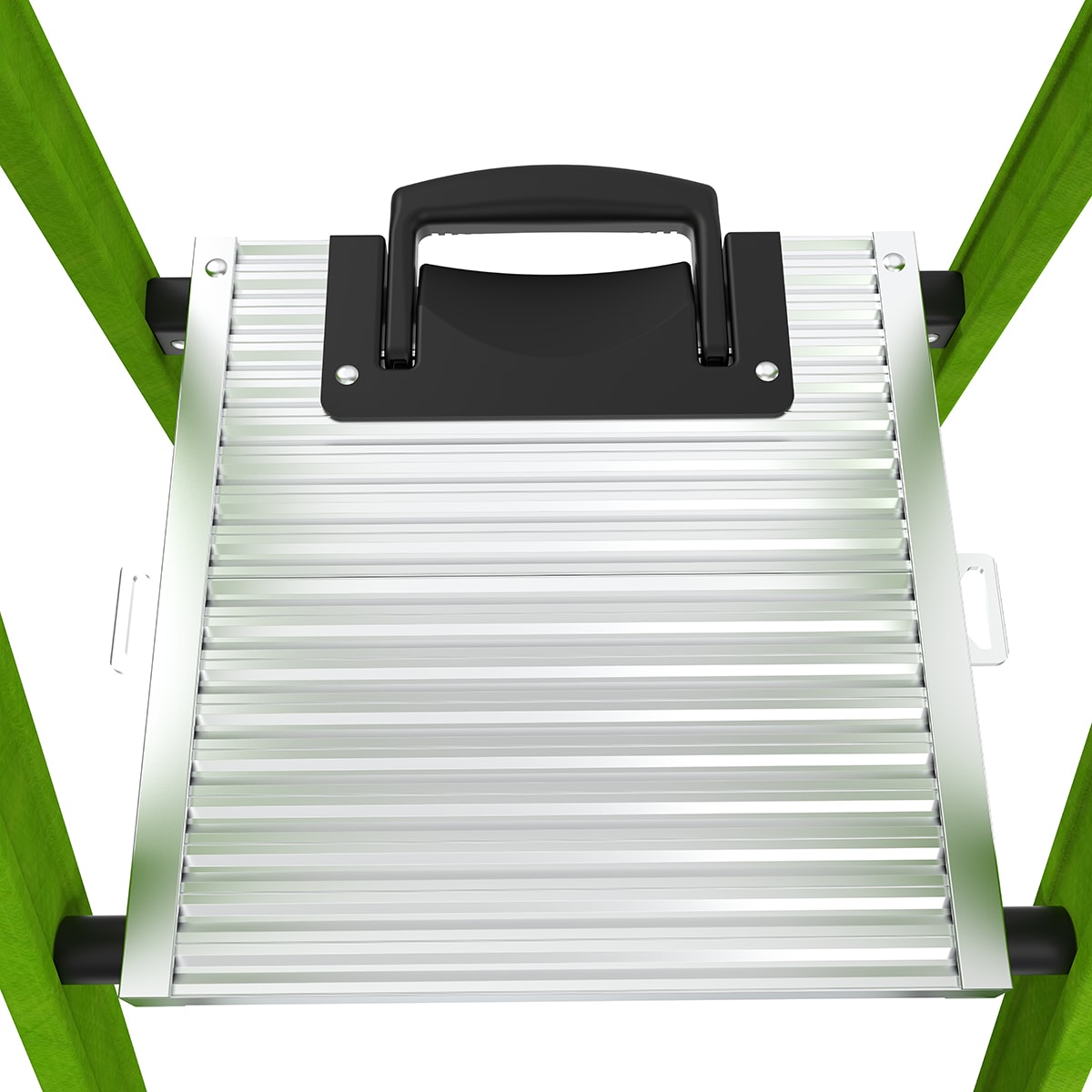 Escalera de tijera Little Giant Ladders MightyLite 2.0 de 6 pies (altura de alcance de 10.1 pies) de fibra de vidrio, Tipo 1A - Capacidad de carga de 300 libras. Modelo 15396-001