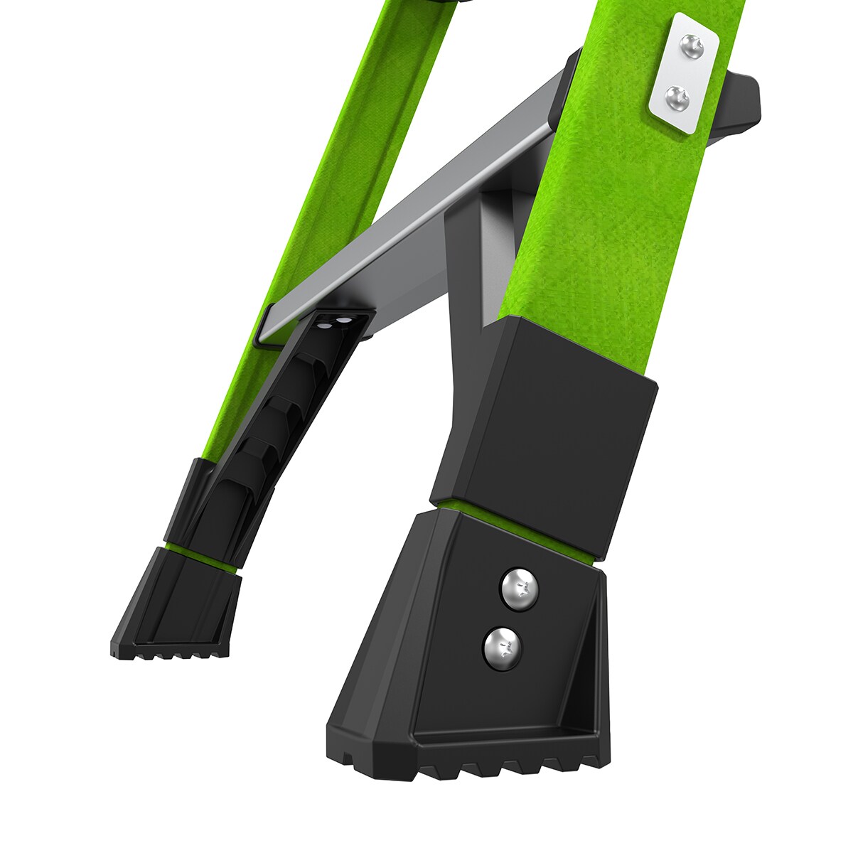 Escalera de tijera Little Giant Ladders MightyLite 2.0 de 6 pies (altura de alcance de 10.1 pies) de fibra de vidrio, Tipo 1A - Capacidad de carga de 300 libras. Modelo 15396-001