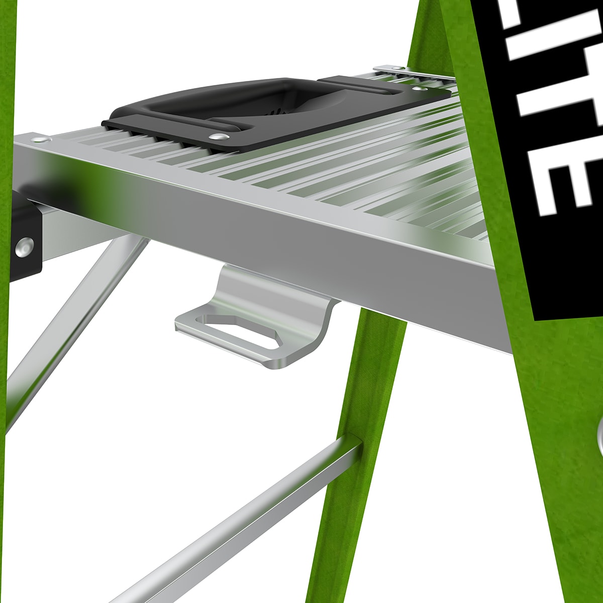 Escalera de tijera Little Giant Ladders MightyLite 2.0 de 6 pies (altura de alcance de 10.1 pies) de fibra de vidrio, Tipo 1A - Capacidad de carga de 300 libras. Modelo 15396-001