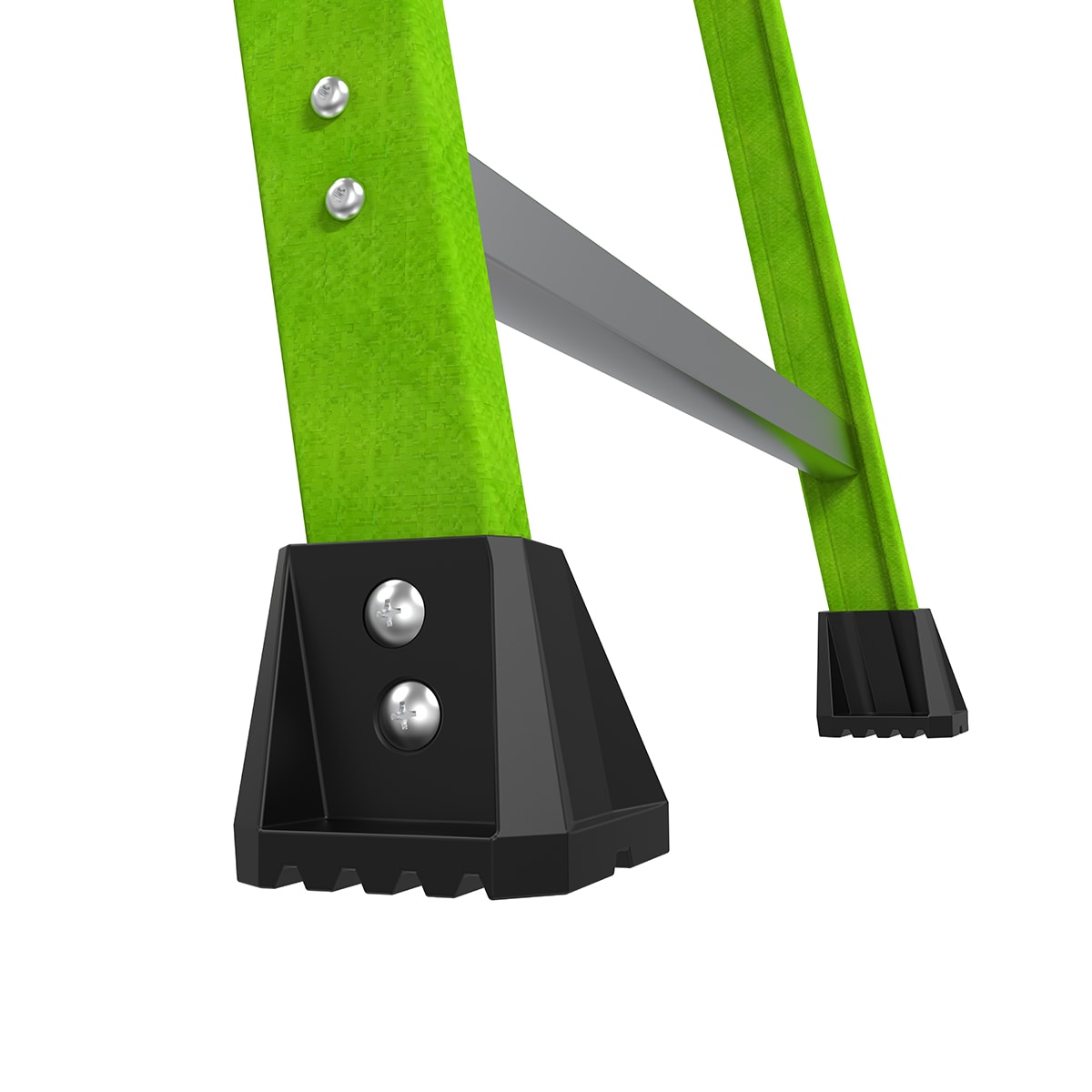 Escalera de tijera Little Giant Ladders MightyLite 2.0 de 6 pies (altura de alcance de 10.1 pies) de fibra de vidrio, Tipo 1A - Capacidad de carga de 300 libras. Modelo 15396-001