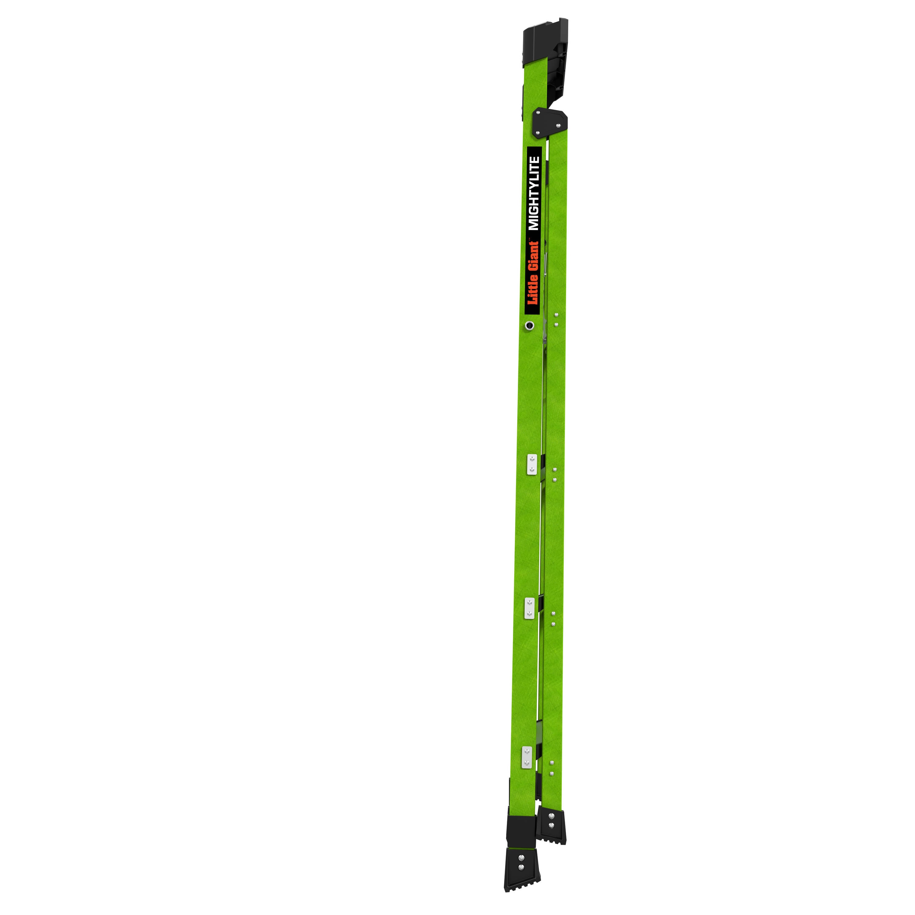 Escalera de tijera Little Giant Ladders MightyLite 2.0 de 6 pies (altura de alcance de 10.1 pies) de fibra de vidrio, Tipo 1A - Capacidad de carga de 300 libras. Modelo 15396-001