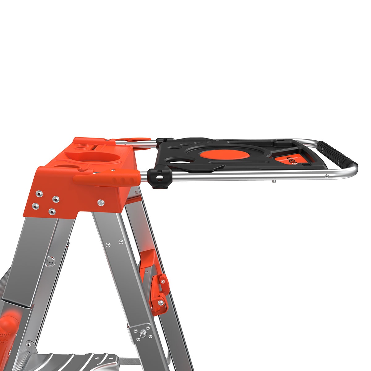 Escalera telescópica Select Step M5 de Little Giant Ladders de 8 pies (altura de alcance de 12.1 pies) de aluminio Tipo 1A con capacidad de carga de 300 libras.