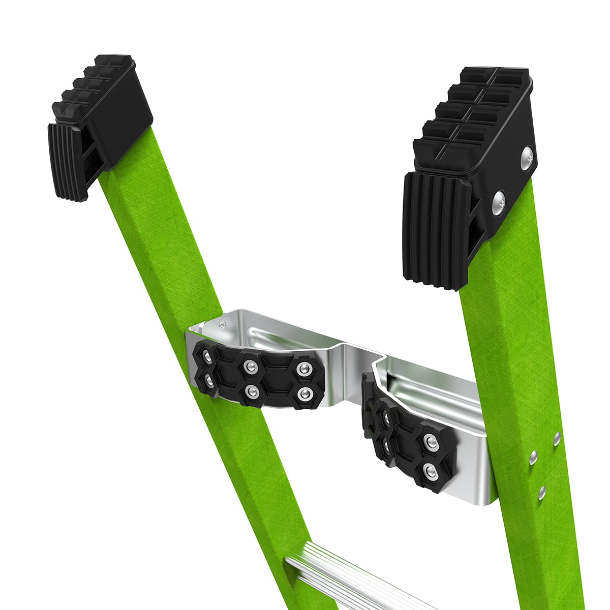 Escalera King Kombo 2.0 de Little Giant Ladders, 3 en 1, de 4 pies (altura máxima de alcance de 10.3 pies) de Fibra de Vidrio Tipo 1AA - Capacidad de carga de 375 libras. Escalera de paso 13470-071.