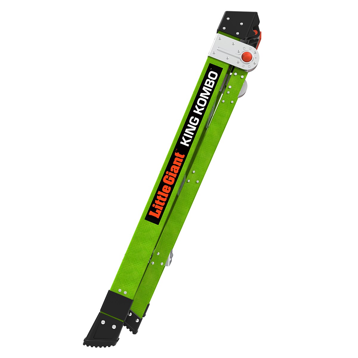 Escalera King Kombo 2.0 de Little Giant Ladders, 3 en 1, de 4 pies (altura máxima de alcance de 10.3 pies) de Fibra de Vidrio Tipo 1AA - Capacidad de carga de 375 libras. Escalera de paso 13470-071.