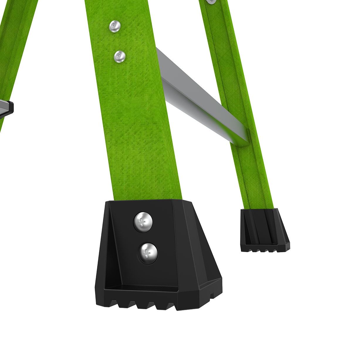 Escalera Little Giant Mightylite de 4 pies (altura de alcance de 8.3 pies) de fibra de vidrio Tipo 1A - Capacidad de carga de 300 libras. Escalón 15394-001.