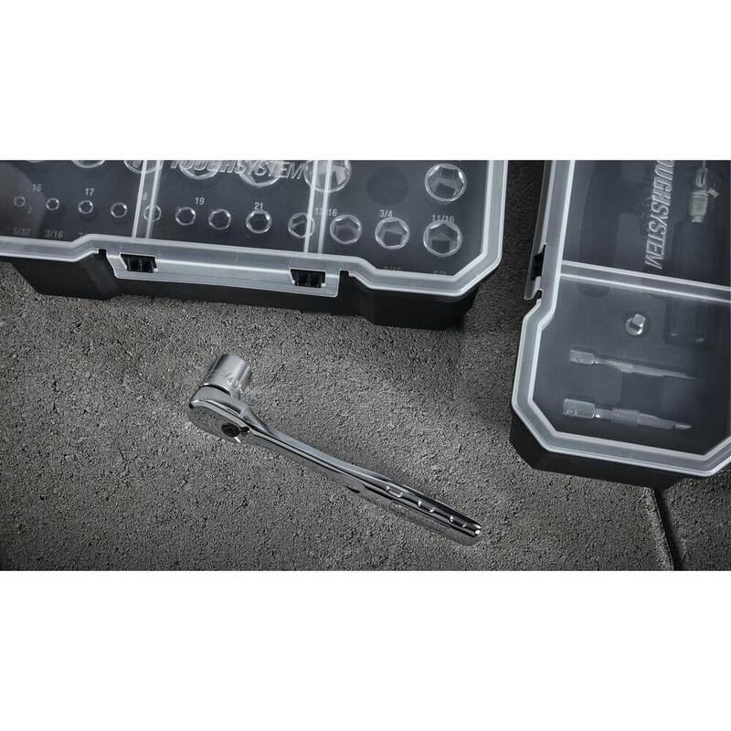 DEWALT TOUGHSYSTEM 2.0 Juego de herramientas para mecánicos de 3/8 pulgadas (53 piezas) - DWMT45153
