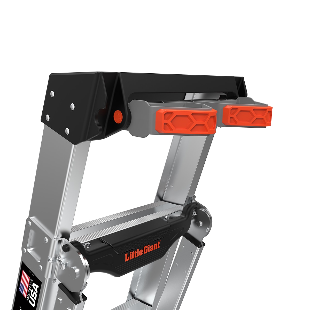 Escalera multifuncional King Kombo 2.0 Pro M6 de Little Giant Ladders, de 6 pies (altura de alcance de 12.7 pies) 3 en 1, de aluminio Tipo 1A con capacidad de carga de 300 libras. Modelo 14906-002.