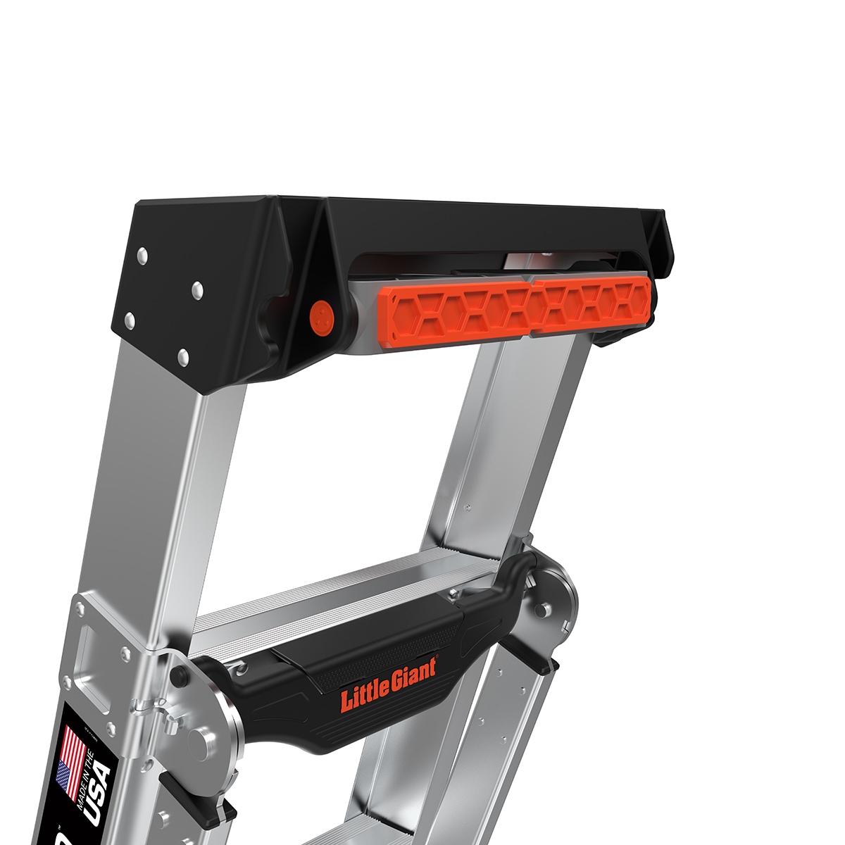 Escalera multifuncional King Kombo 2.0 Pro M6 de Little Giant Ladders, de 6 pies (altura de alcance de 12.7 pies) 3 en 1, de aluminio Tipo 1A con capacidad de carga de 300 libras. Modelo 14906-002.