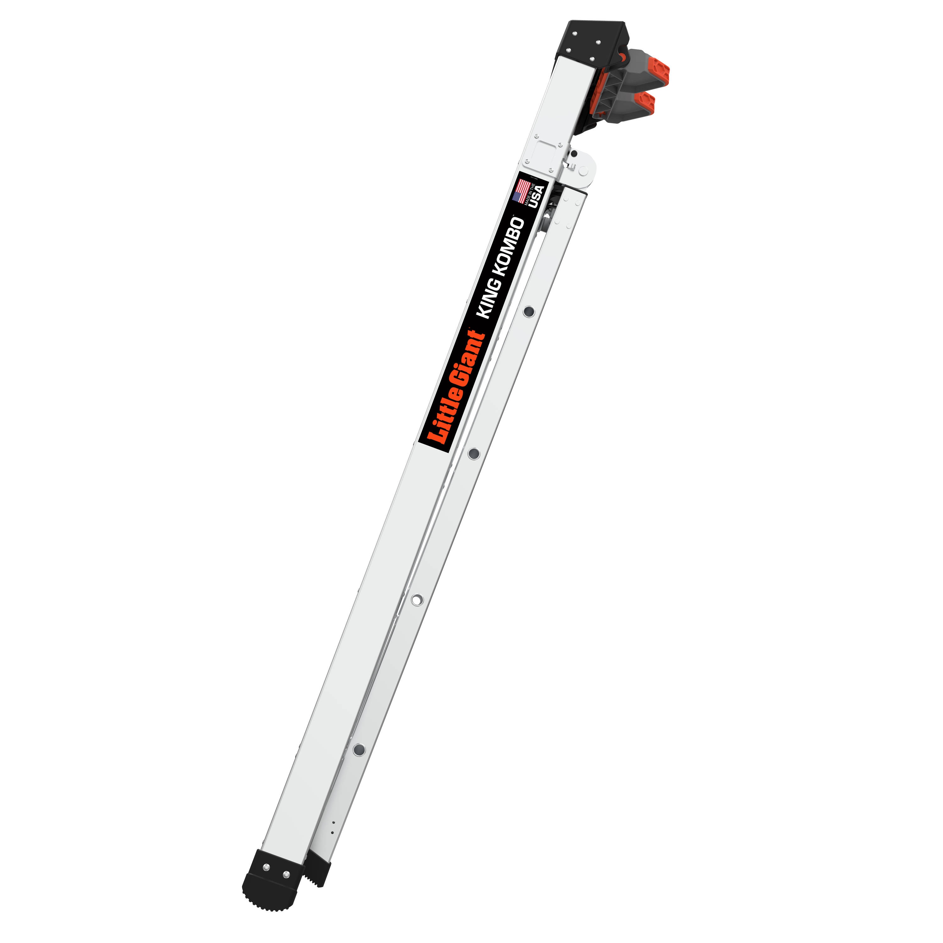 Escalera multifuncional King Kombo 2.0 Pro M6 de Little Giant Ladders, de 6 pies (altura de alcance de 12.7 pies) 3 en 1, de aluminio Tipo 1A con capacidad de carga de 300 libras. Modelo 14906-002.